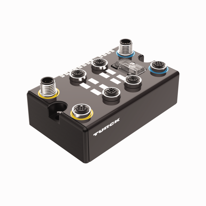 BL compact™ fieldbus station for DeviceNet™ - 4 Analog Inputs for Current or Voltage and 4 Analog Outputs for Voltage (BLCDN-4M12WMT-4AI4AO-VI/CS30028)