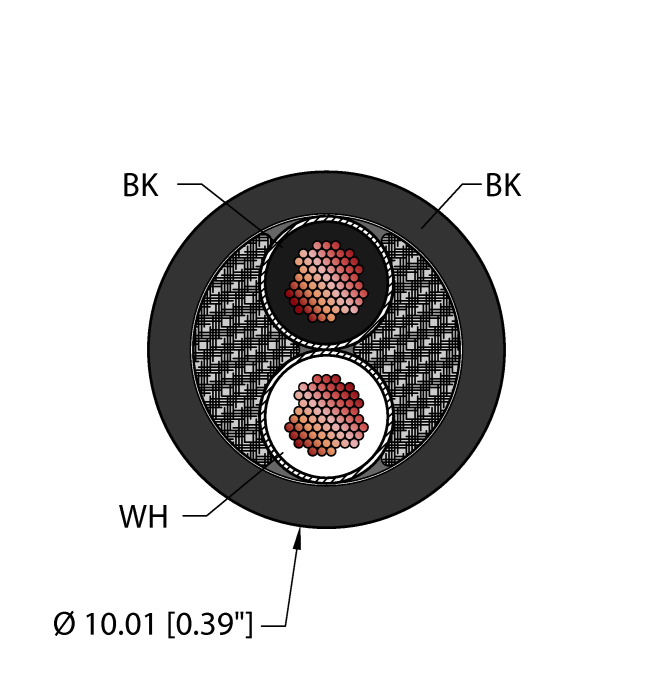 Power Tray/Exposed Run/Direct Burial Cable - Reelfast™ Bulk Cable (BLK,PVC,2X12,TCDB)