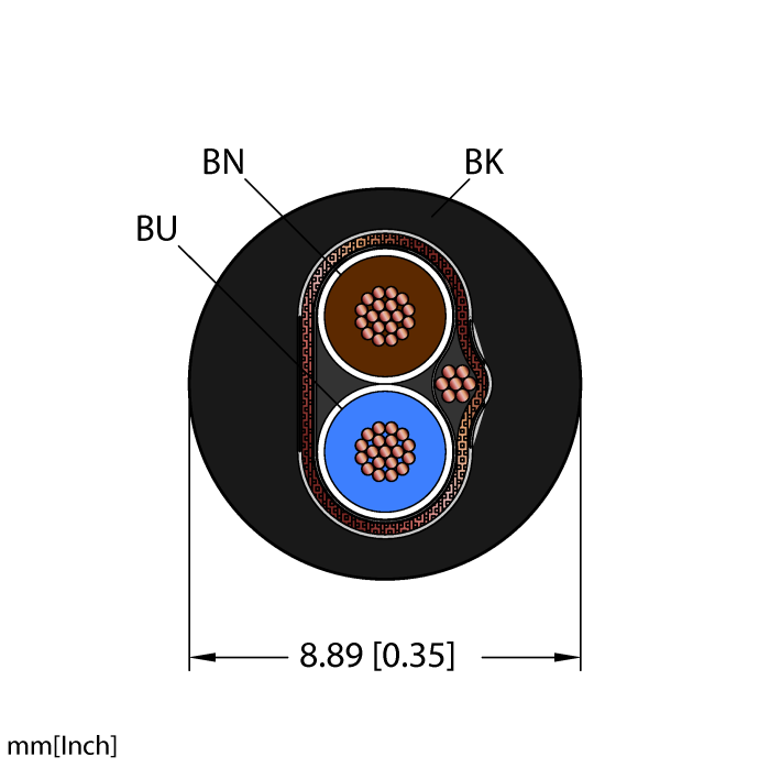 Fieldbus Technology Cable - Reelfast™ Bulk Cable (BLK,PVC,2X18,S-FDB,ITCERDB,MS40,FF)