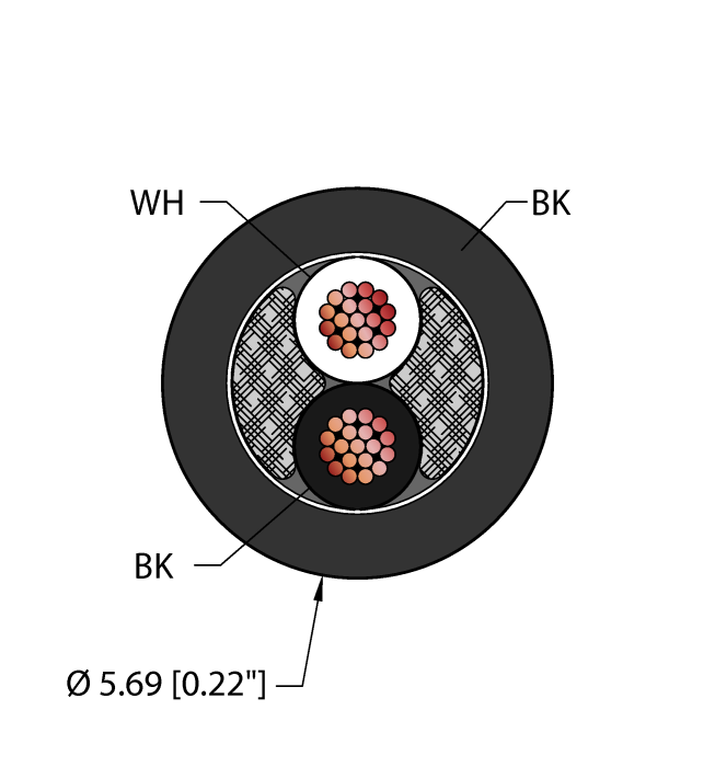 Flexlife™ Cable - Reelfast™ Bulk Cable (BLK,TPE,2X18,AWM,FL20,CTRACK)
