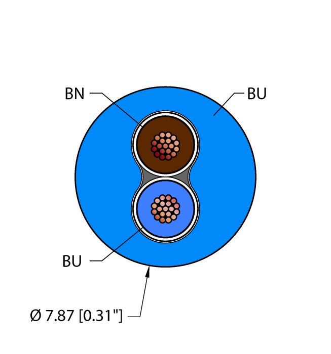 Fieldbus Technology Cable - Reelfast™ Bulk Cable (BLU,PVC,2X16,ITCERDB,MS40,AS-I)