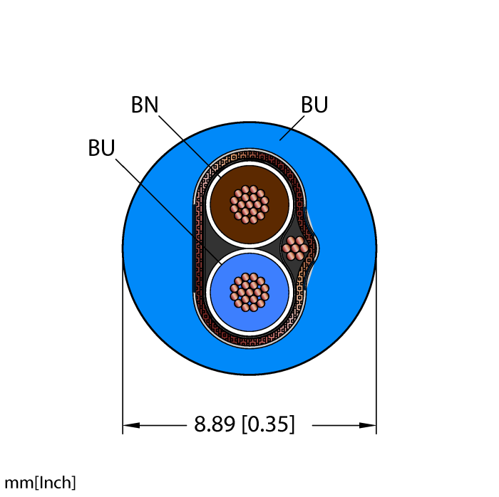 Fieldbus Technology Cable - Reelfast™ Bulk Cable (BLU,PVC,2X18,S-FDB,ITCERDB,MS40,FF)