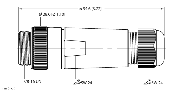 Actuator and Sensor Field Wireable - 7/8” Connection (BS 4161-0 5-13MM)