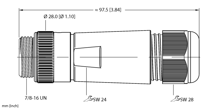 Actuator and Sensor Field Wireable - 7/8” Connection (BS 4161-0 8-17MM)