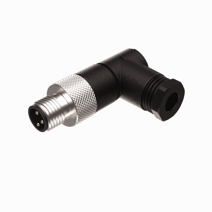 Actuator and Sensor Field Wireable - M8 × 1, Male, Right Angle (BS 5241-0)