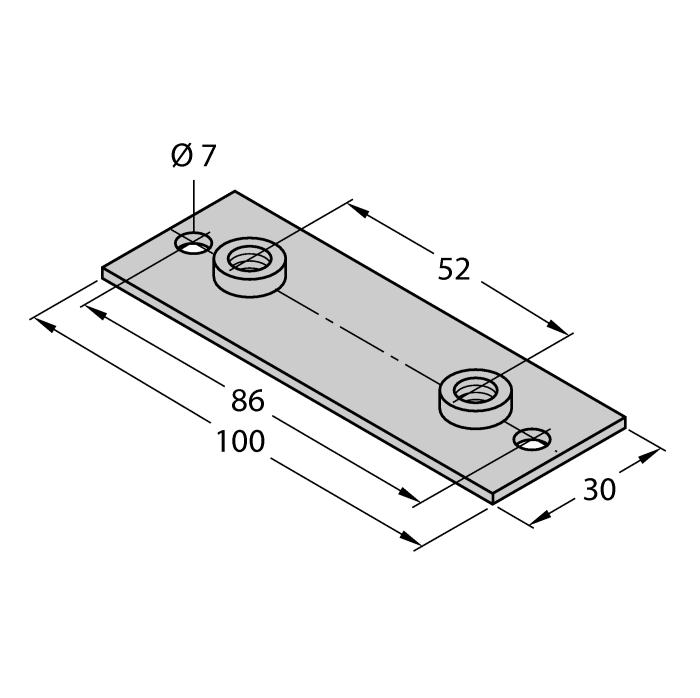 Mounting Accessories - Weld-On Plate for Mounting Clamps (BSS-SPV5)