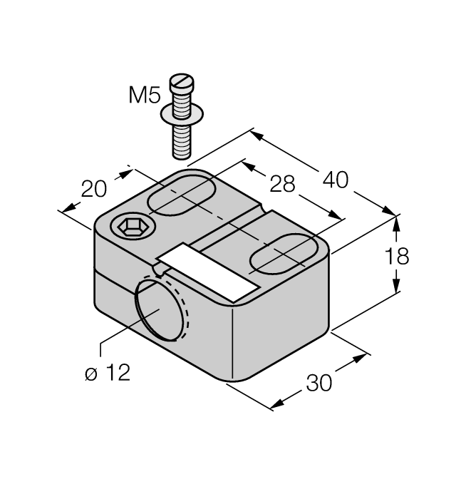 Mounting Accessories - Mounting Clip for M12 Design (BST-12B)