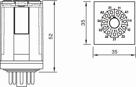 Comat Releco by TURCK - Remanence Relay (C3-R20N/012VDC)