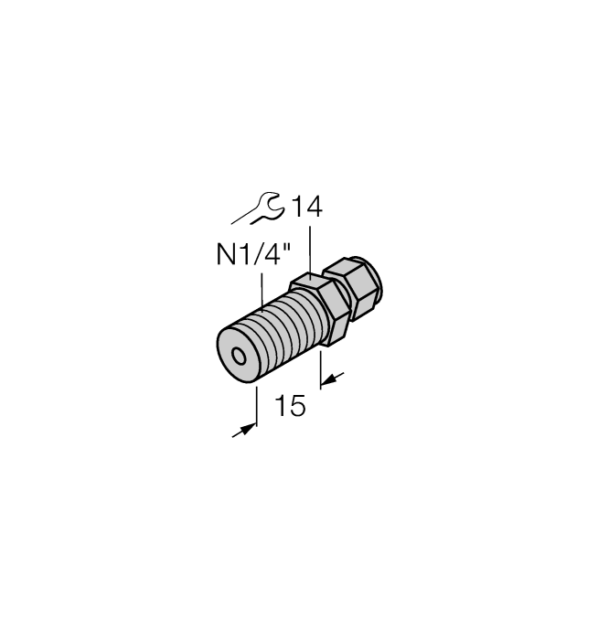 Accessories - Compression Fitting (CF-M-3-N1/4-A4)