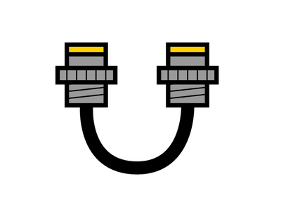 Double ended Receptacle - Male Receptacle to Female Receptacle