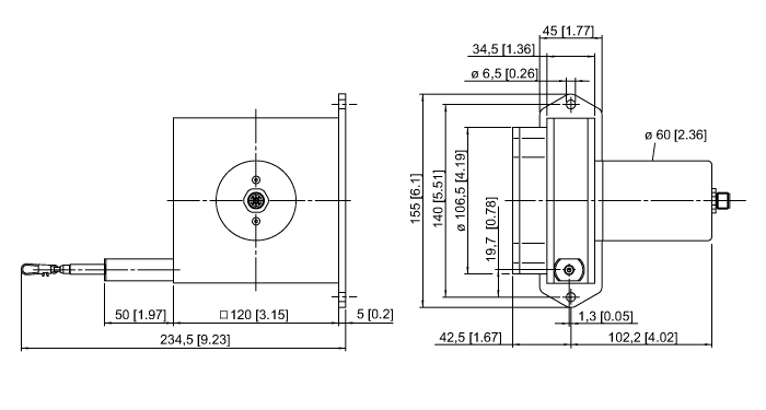 Draw-Wire - Analog (DW6000-155-8C-H1441)