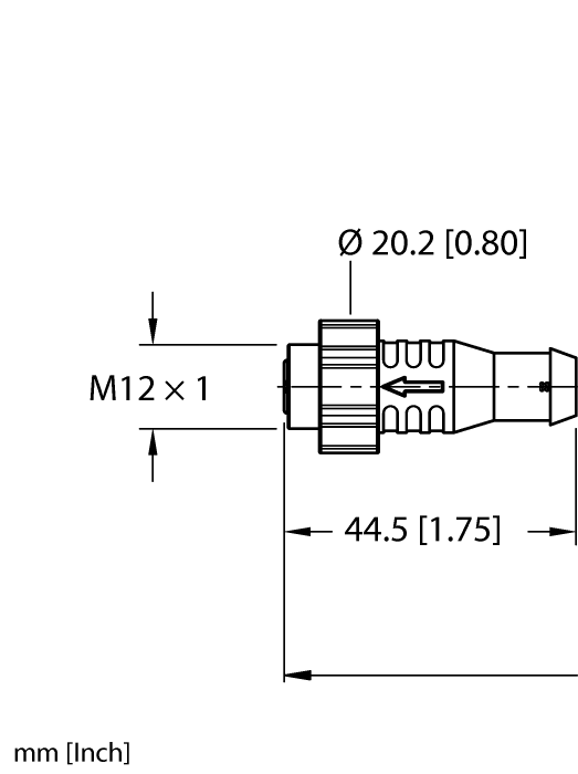 Actuator and Sensor Cable - Extension Cable (EKRT070-ESRT070-A4.400-GC8Y-2)