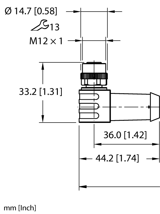 Welding Cordset - Extension Cable (EKWB001-ESRB001-A4.400-WE8Y-0.3/SV)