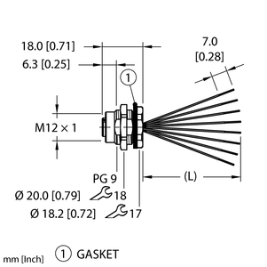 Actuator and Sensor Receptacle - Rear Mount