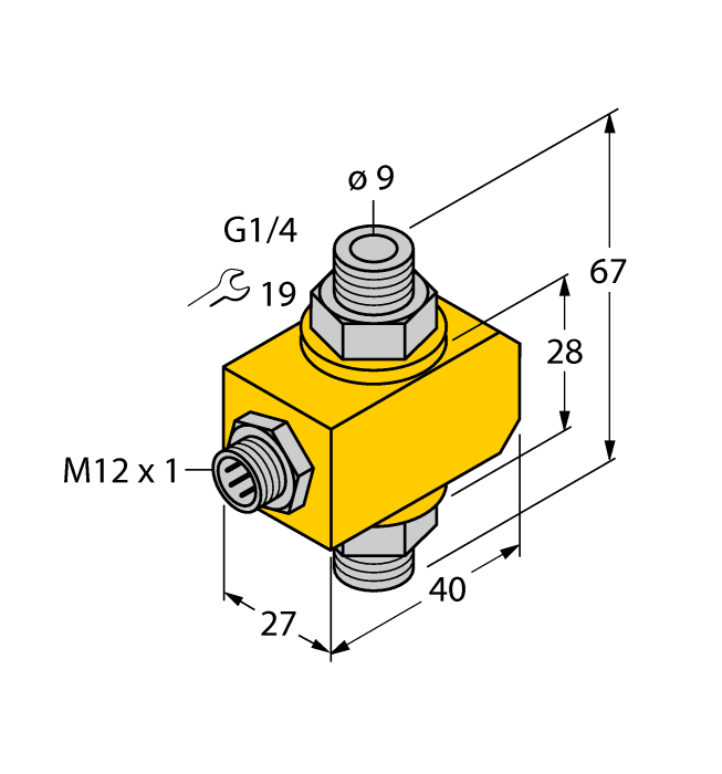 Flow Monitoring - Inline Sensor without Integrated Processor (FCI-D10A4P-NA-H1141)