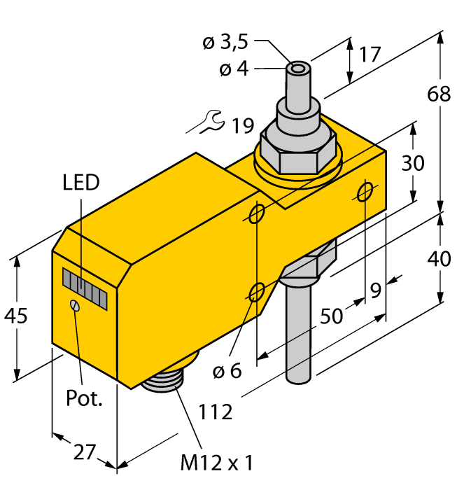 Flow Monitoring - Inline Sensor with Integrated Processor (FCI-TCD04A4P-ARX-H1140)