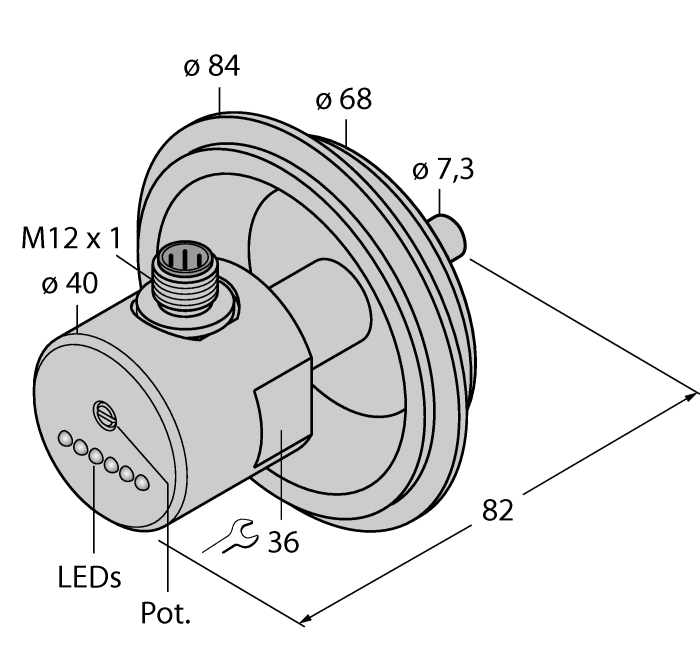 Flow Monitoring - Immersion Sensor with Integrated Processor (FCS-68A4-AP8X-H1141/D003)