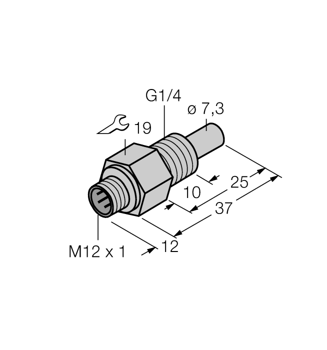 Flow Monitoring - Immersion Sensor without Integrated Processor (FCS-G1/4A4-NA-H1141)