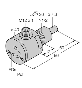 Turck Flow Monitoring - Immersion Sensor with Integrated Processor