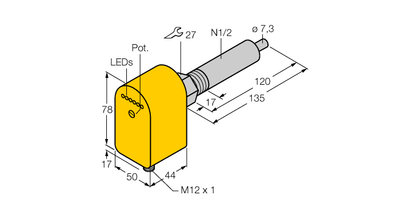 Turck Flow Monitoring - Immersion Sensor with Integrated Processor