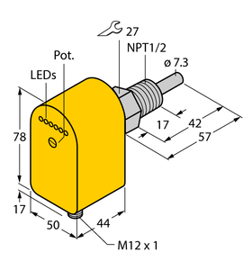 Turck Flow Monitoring - Immersion Sensor with Integrated Processor