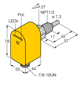 Turck Flow Monitoring - Immersion Sensor with Integrated Processor