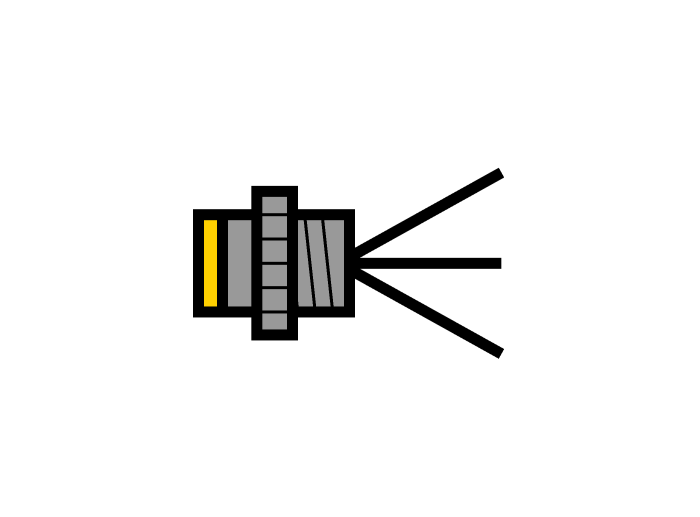 Actuator and Sensor Receptacle - Front Mount (FK 4.5-0.1/14.5/NPT)
