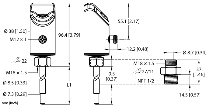 Flow Sensor - (FS101-300L-63-2UPN8-H1141)