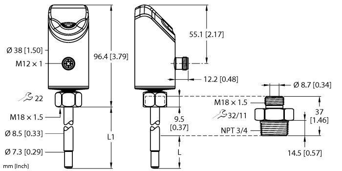 Flow Sensor - (FS101-300L-66-2LI-H1141)
