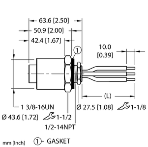 Powerfast Receptacle - Front Mount