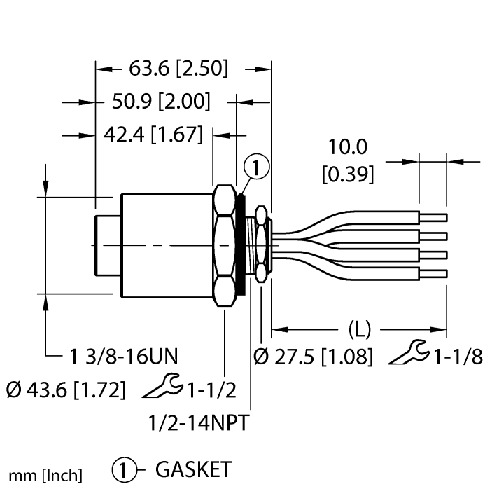 - Front Mount (GKDFV 40-0.5M/14.5/NPT)