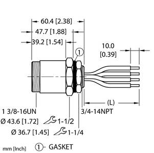 Powerfast Receptacle - Front Mount