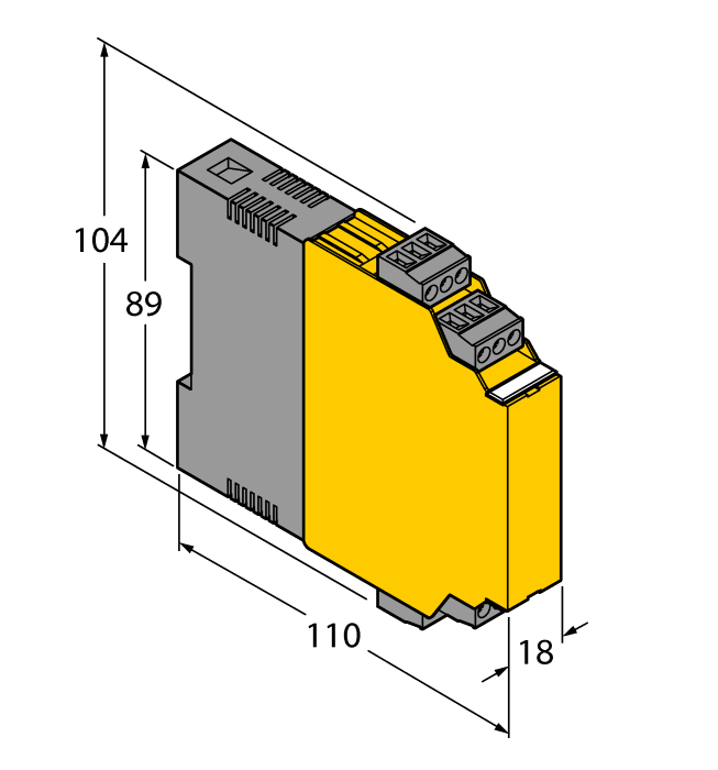 Temperature measuring amplifier - 1-channel (IM34-11EX-CI/K60)