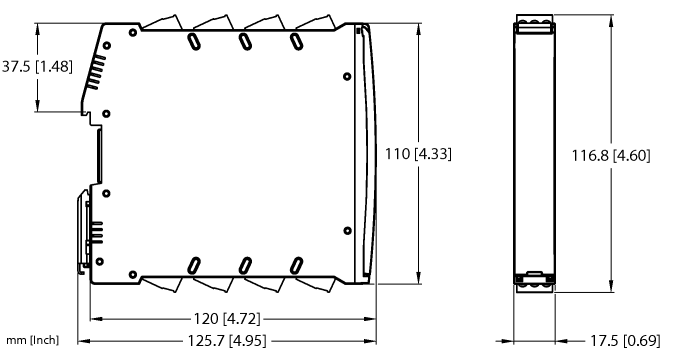 Isolating switching amplifier - 4-channel (IMX18-DI03-4S-4T1R-SPR/24VDC)