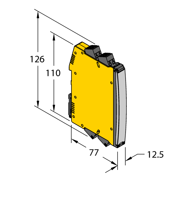 Isolating transducer - 1-channel (IMXK12-AI01-1I-1I-H0/24VDC/CC)