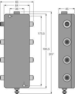 IP67 Junction Box, 6-Channel