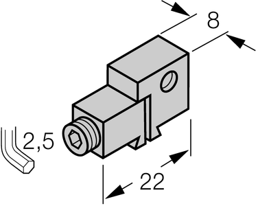 Mounting Accessories for Magnetic Field Sensors - Aluminum Mounting Bracket