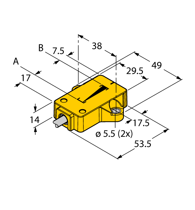 Inductive Linear Position Sensor - (LI25P1-QR14-LIU5X2)
