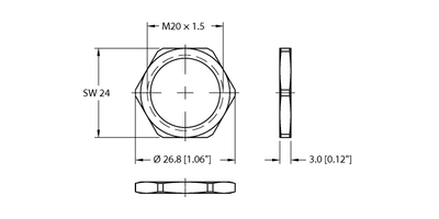 Actuator and Sensor Accessory - Locknut