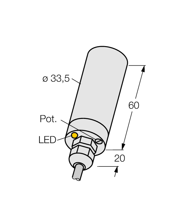Capacitive Sensor - (NC20-KT34-VP4X2)