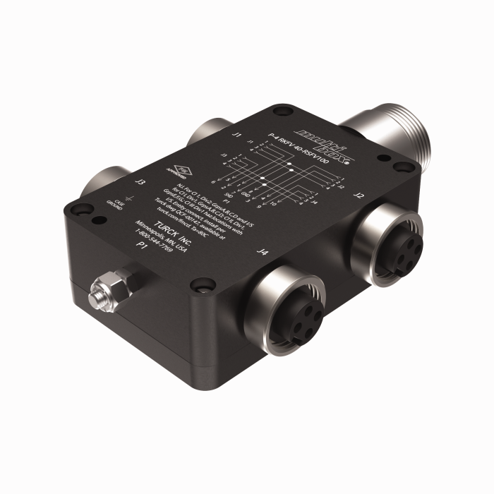 Passive Actuator/Sensor Junction Box, 4 Ports - 7/8” minifast I/O Ports (P-4 RKFV 40-RSFV100)