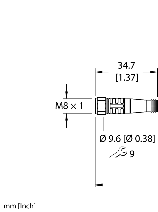 Actuator and Sensor Cable - Connection Cable (PKGV 4M-12/S90/S618/S1057)