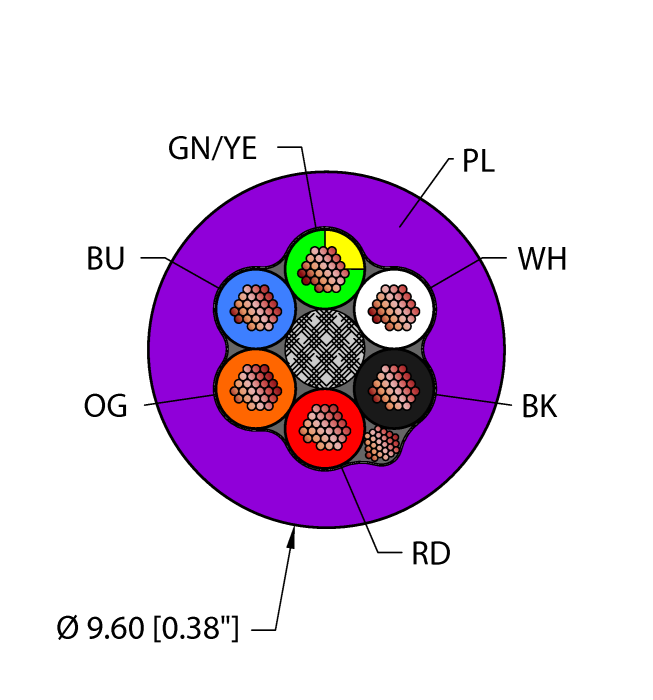 Instrumentation Tray Cable - Reelfast™ Bulk Cable (PLU,PVC,6X16,S-DF,ITC)