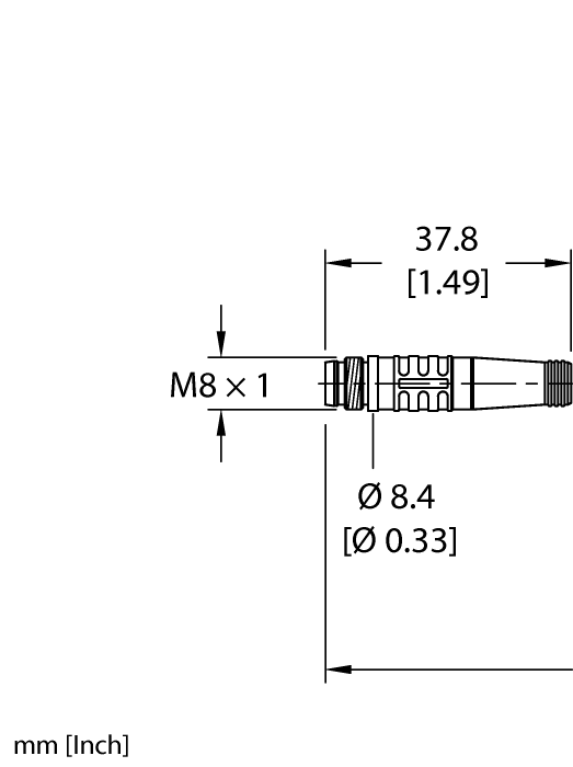 Actuator and Sensor Cable - Connection Cable (PSG 3F-0.5)