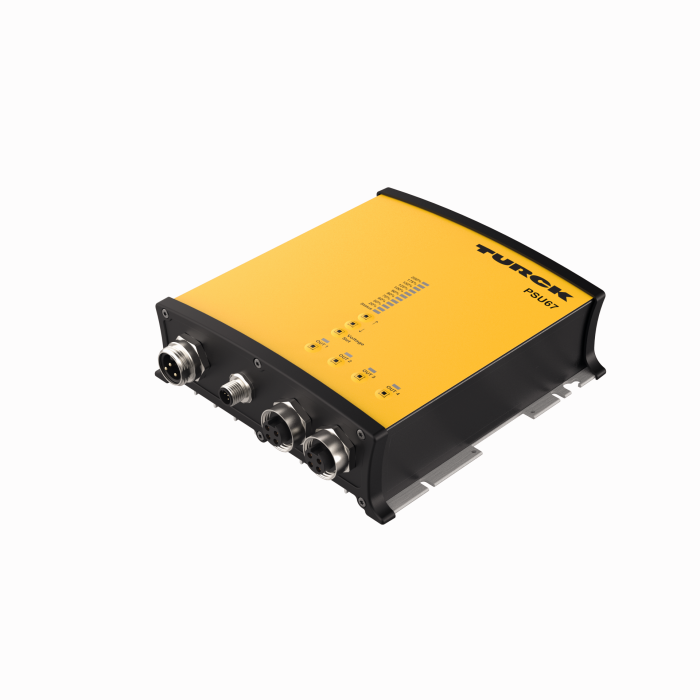 Smart Power Supply Module in IP67 - 24…28 VDC Output Voltage (PSU67-1P-1M-2M4-24150-IOL-F)
