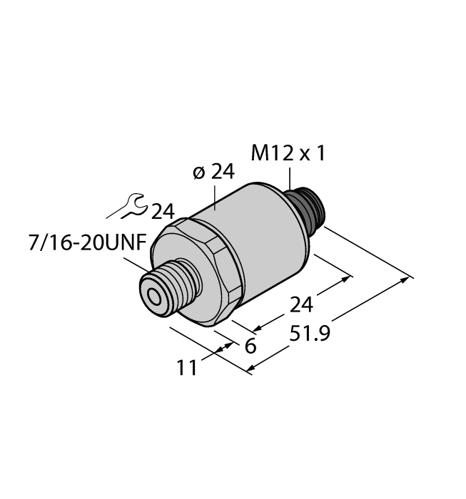 Pressure Transmitter - With Current Output (2-Wire) (PT150PSIG-1005-I2-H1143)