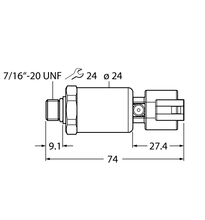 Pressure Transmitter - Ratiometric Output (3-Wire) (PT3000PSIG-2105-U6-DT043P)