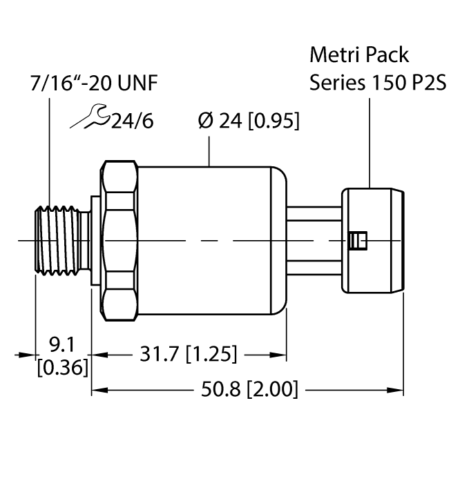 Pressure Transmitter - With Voltage Output (3-Wire) (PT300PSIG-1105-U3-MP11)