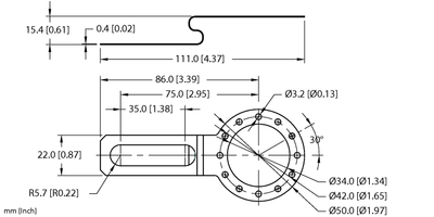Accessories - Standard single point tether arm