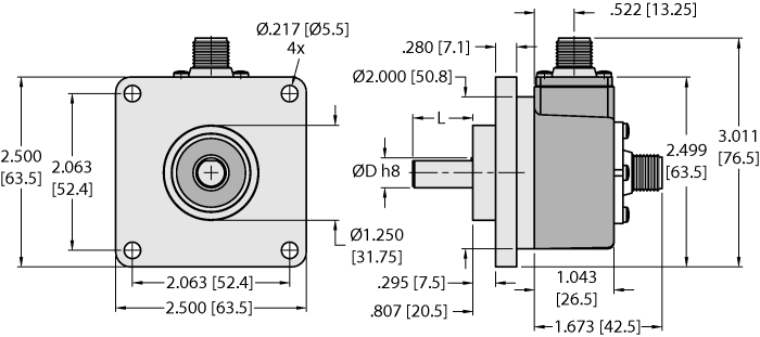 Incremental Shaft Encoder - (RI-10SA1R-2K1000-H1181/N25/N41)